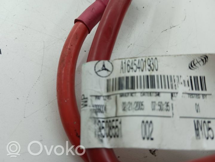 Mercedes-Benz ML W164 Câble de batterie positif A1645401930