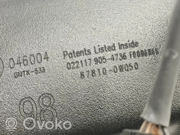 Toyota C-HR Galinio vaizdo veidrodis (salone) 878100WQ50