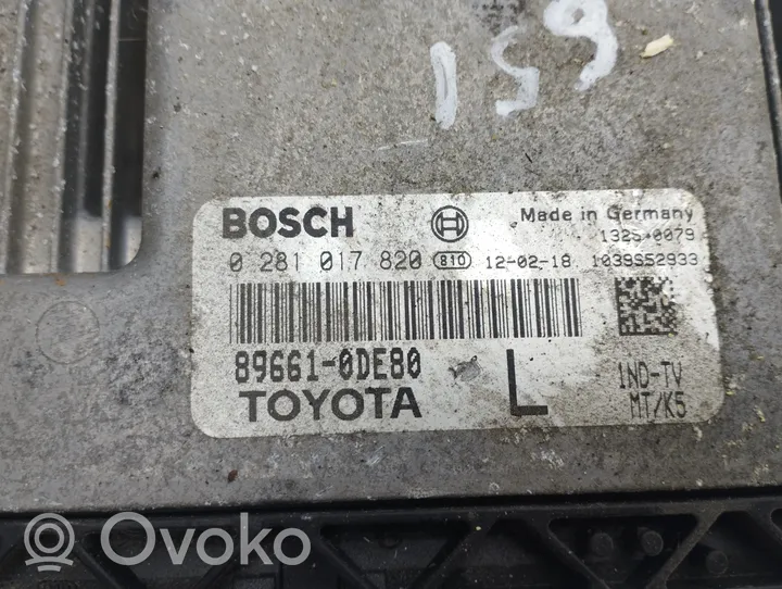 Toyota Yaris Sterownik / Moduł ECU 896610DE80