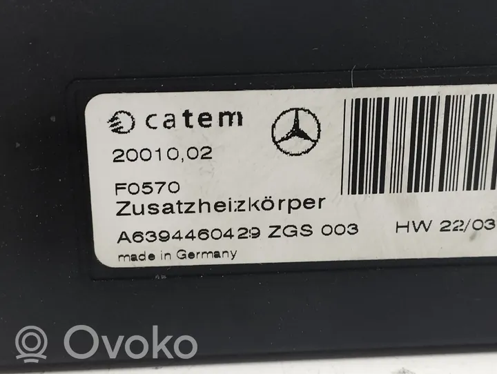 Mercedes-Benz Vito Viano W639 Grzałka nagrzewnicy A6394460429