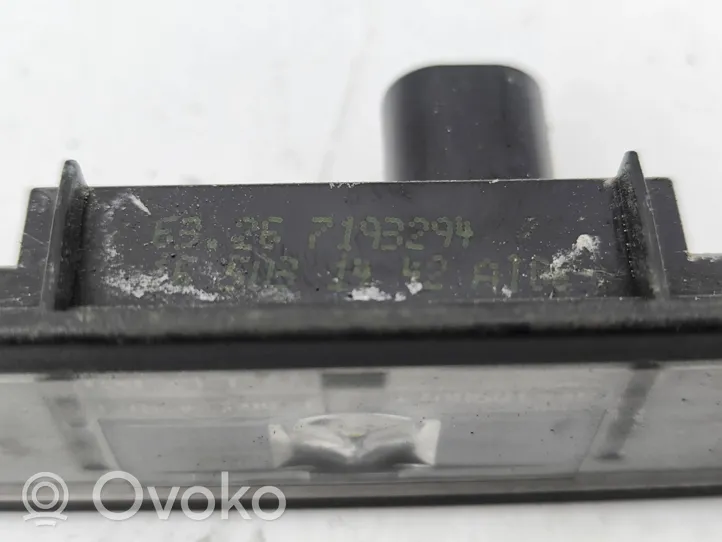 BMW i3 Lampa oświetlenia tylnej tablicy rejestracyjnej 7193294