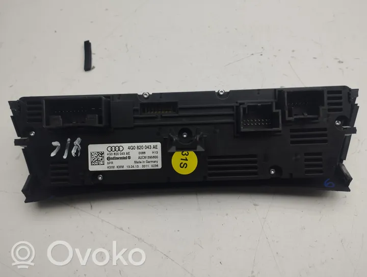 Audi A7 S7 4G Climate control unit 4G0820043AE