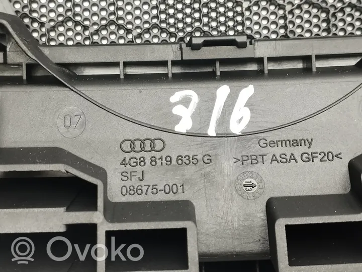 Audi A7 S7 4G Kojelaudan keskiosan kaiuttimen kotelo 4G8819635G