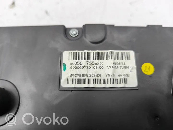 Citroen C4 II Picasso Tachimetro (quadro strumenti) 9805075580