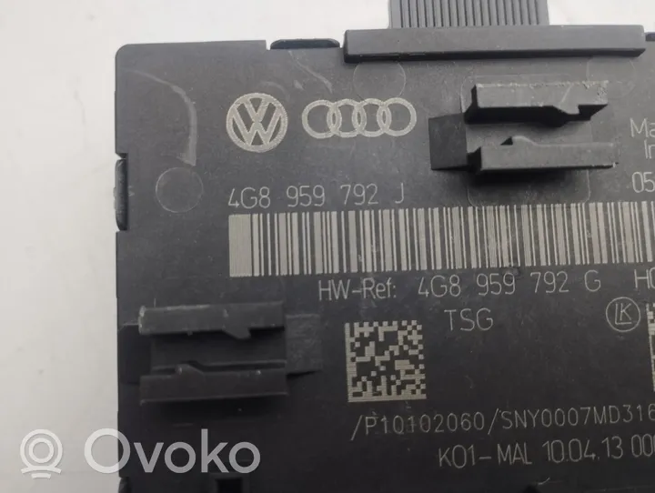 Audi A7 S7 4G Oven ohjainlaite/moduuli 4G8959792J