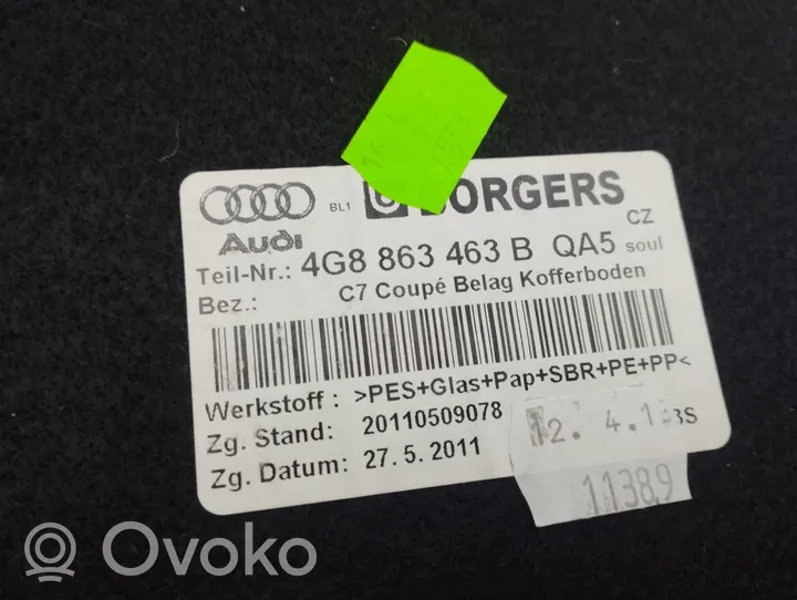 Audi A7 S7 4G Tavaratilan kaukalon tekstiilikansi 4G8863463B