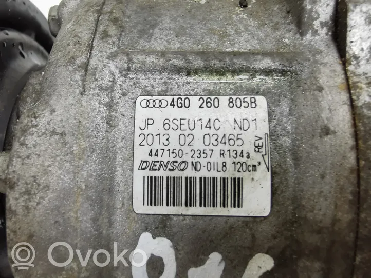 Audi A7 S7 4G Ilmastointilaitteen kompressorin pumppu (A/C) 4G0260805B