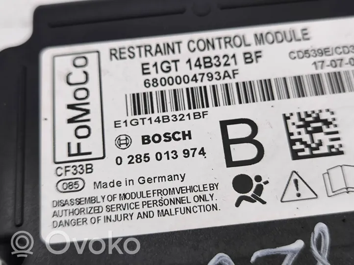 Ford Galaxy Centralina/modulo airbag 0285013974