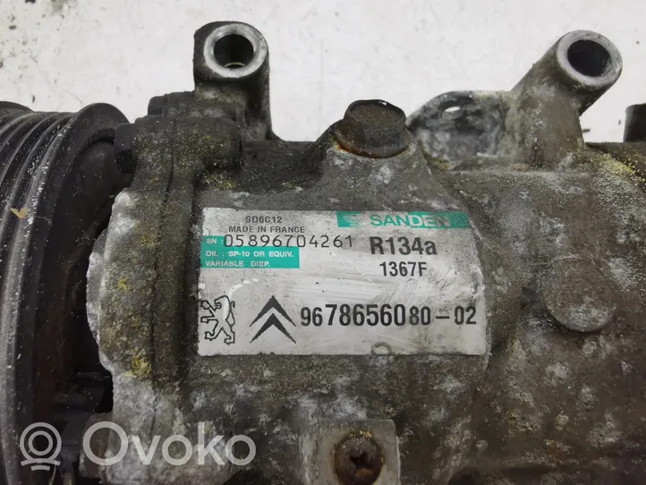 Peugeot 508 Air conditioning (A/C) compressor (pump) 9678656080