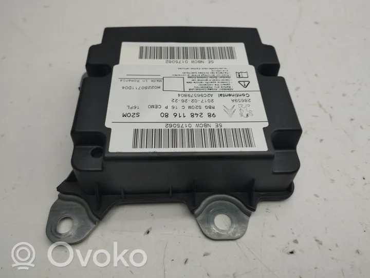 Peugeot 3008 II Module de contrôle airbag 9824811680