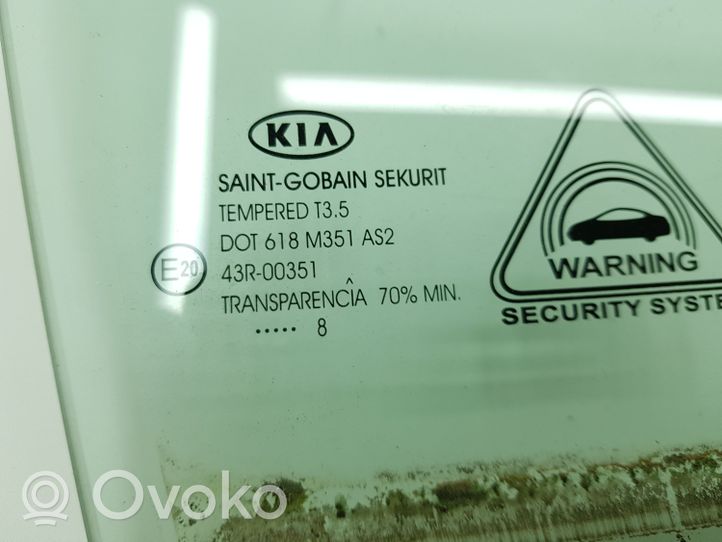 KIA Sportage Front door window glass four-door E2043R00351