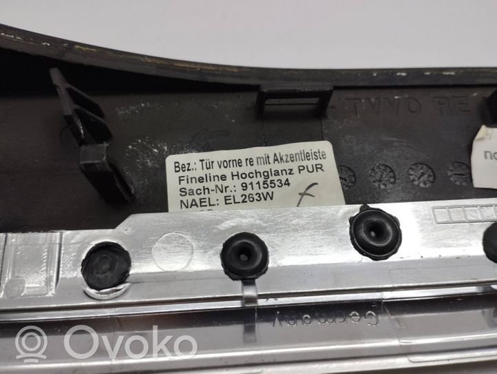 BMW 7 F01 F02 F03 F04 Listón embellecedor de la puerta delantera 9115537