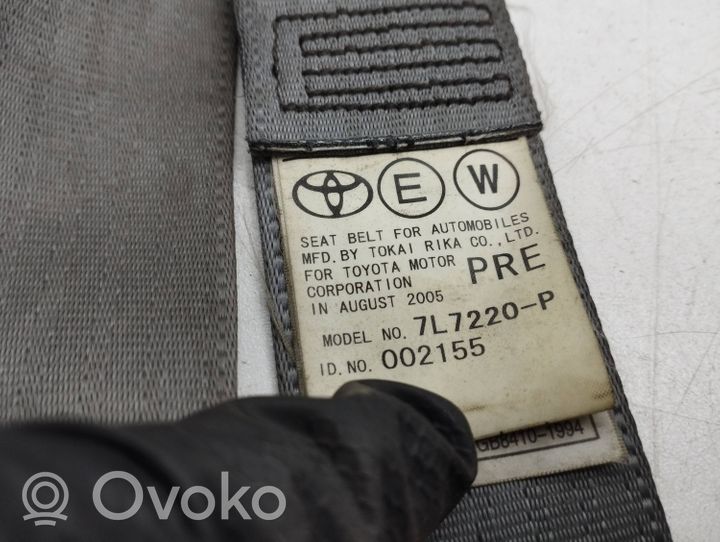 Toyota Prius (XW20) Pas bezpieczeństwa fotela przedniego 7L7220P