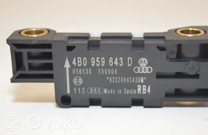 Audi A3 S3 8P Sensor impacto/accidente para activar Airbag 010135150904