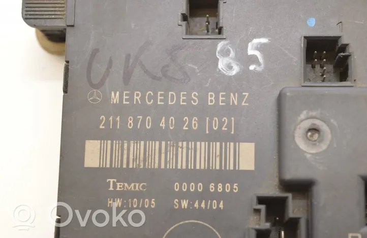 Mercedes-Benz E W211 Türsteuergerät 00006805