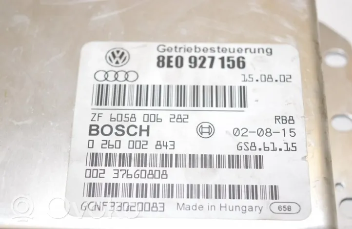 Audi A4 S4 B6 8E 8H Sterownik / Moduł skrzyni biegów 0260002843