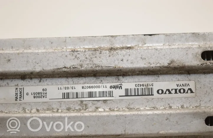 Volvo S60 Chłodnica powietrza doładowującego / Intercooler 31319423