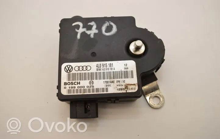 Audi Q7 4L Moduł sterowania ładowania akumulatora 0199000025