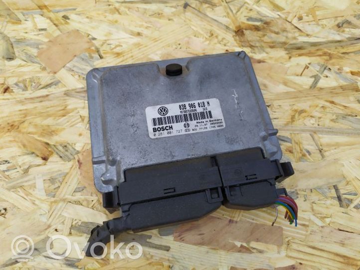 Volkswagen Corrado Unité de commande, module ECU de moteur 038906018N