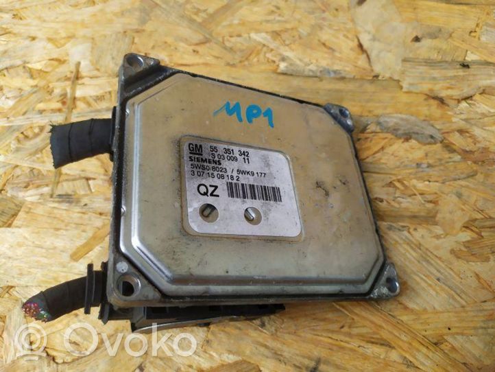 Opel Vectra C Unité de commande, module ECU de moteur 55351342