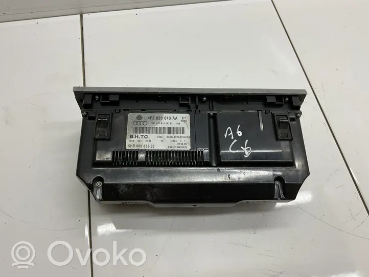 Audi A6 S6 C6 4F Panel klimatyzacji 4F2820043AA