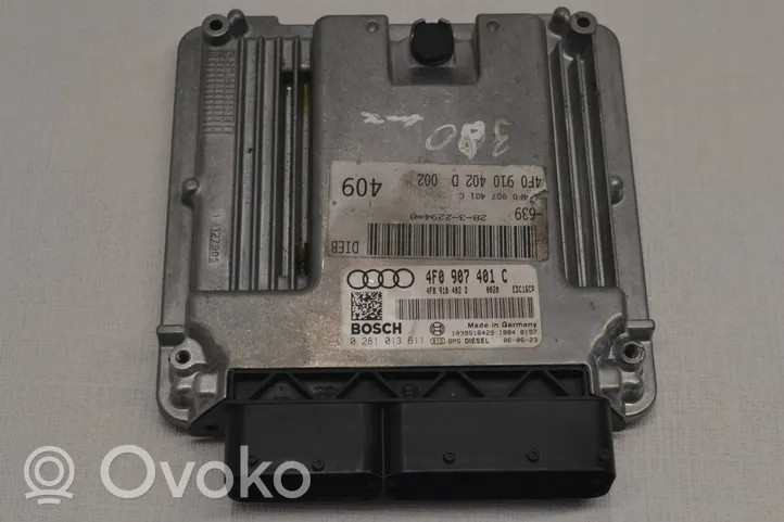 Audi A6 S6 C6 4F Centralina/modulo del motore 4F0907401C