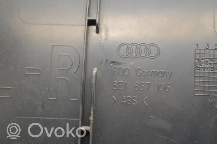 Audi A4 S4 B7 8E 8H Priekšējo durvju apdare 8E1867106