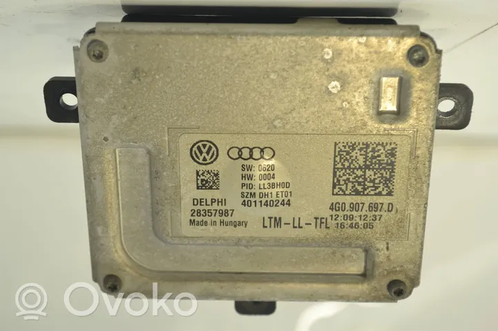 Audi A4 S4 B8 8K Lastre de faros xenón 4G0907697D