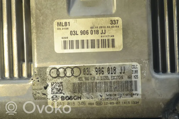 Audi A4 S4 B8 8K Sterownik / Moduł ECU 03L906018JJ