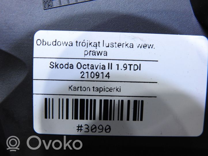 Skoda Octavia Mk2 (1Z) Etuoven sähköisen sivupeilin osa 