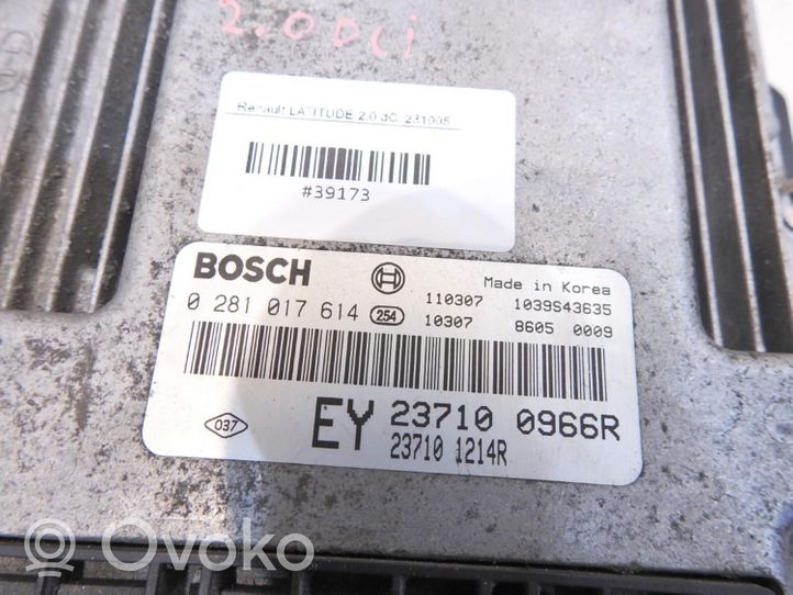 Renault Latitude (L70) Komputer / Sterownik ECU i komplet kluczy 