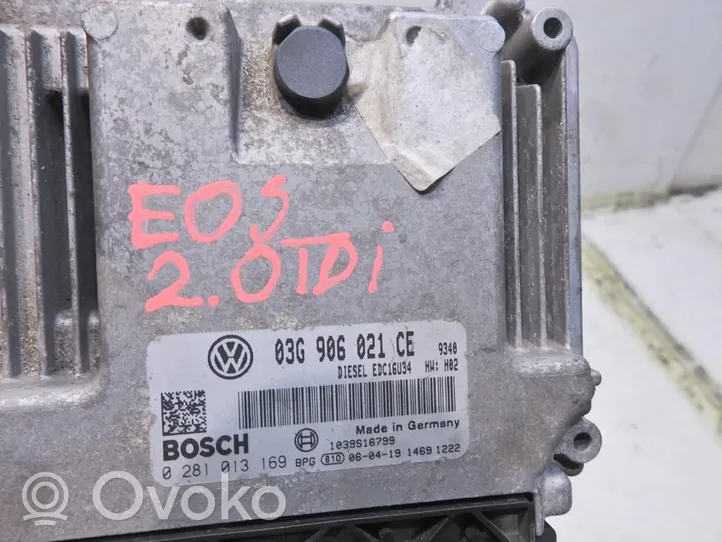 Volkswagen Eos Engine ECU kit and lock set 03G906021CE