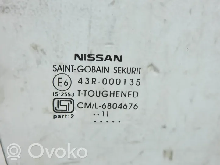 Nissan Micra Pagrindinis priekinių durų stiklas (keturdurio) 