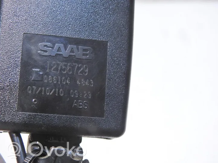 Saab 9-3 Ver2 Fibbia della cintura di sicurezza anteriore 12756729