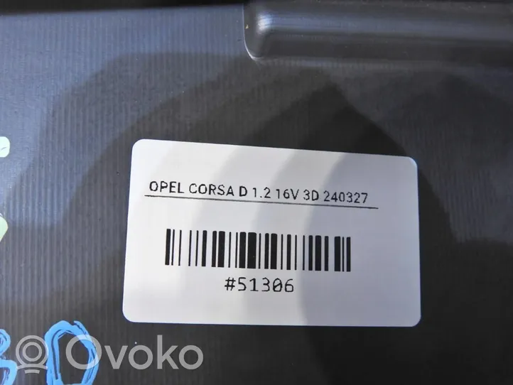 Opel Corsa D Protection de seuil de coffre 13215808