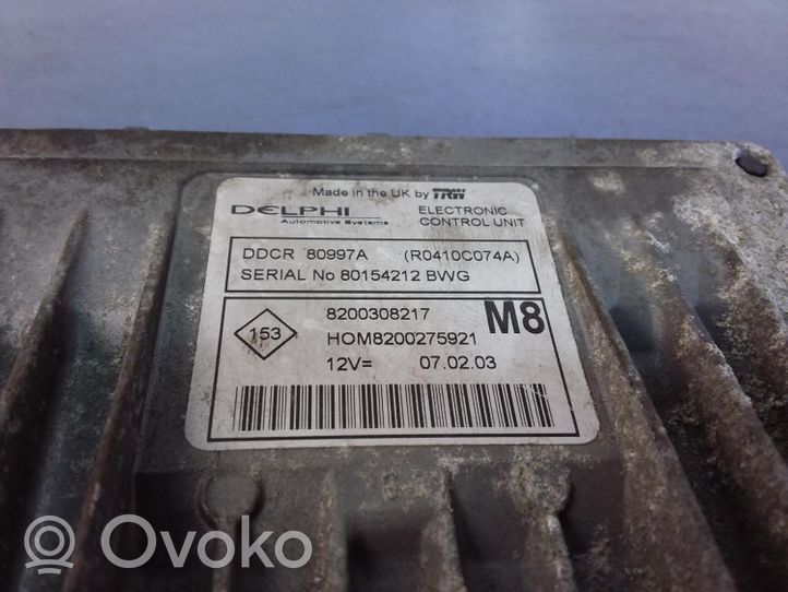 Nissan Micra Komputer / Sterownik ECU silnika 8200308217