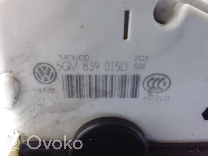 Volkswagen Jetta VI Zamek drzwi tylnych 5GM839015D