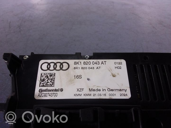 Audi Q5 SQ5 Panel klimatyzacji 8K1820043AT