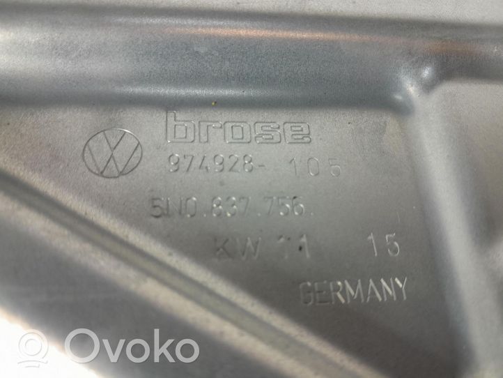 Volkswagen Tiguan Etuoven ikkunan nostin moottorilla 5N1837730G