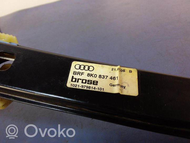 Audi A4 S4 B8 8K Etuoven ikkunan nostin moottorilla 8K0837461