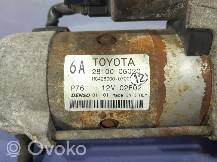 Toyota Avensis T250 Käynnistysmoottori 28100-0G020