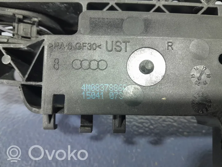 Audi Q7 4M Klamka zewnętrzna drzwi tylnych 4M0837886A