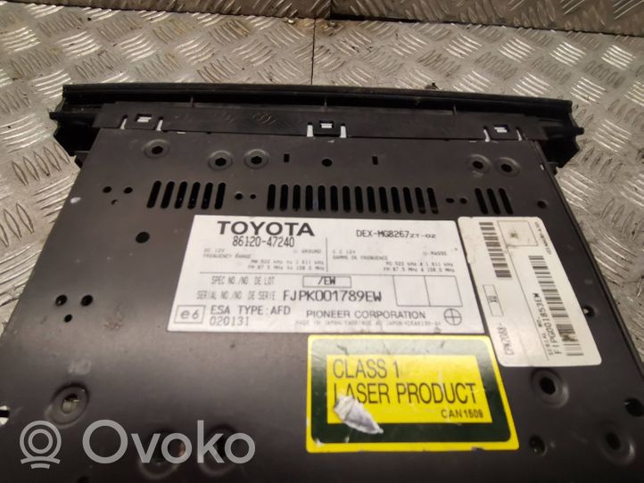 Toyota Prius (XW20) Unité principale radio / CD / DVD / GPS 8612047240