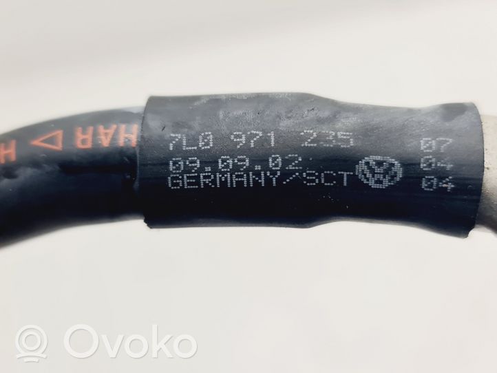 Volkswagen Touareg I Câble négatif masse batterie 7L0971235