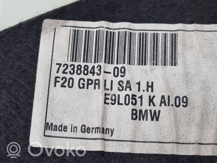 BMW 1 F20 F21 Apatinis, bagažinės šono, apdailos skydas 7238843