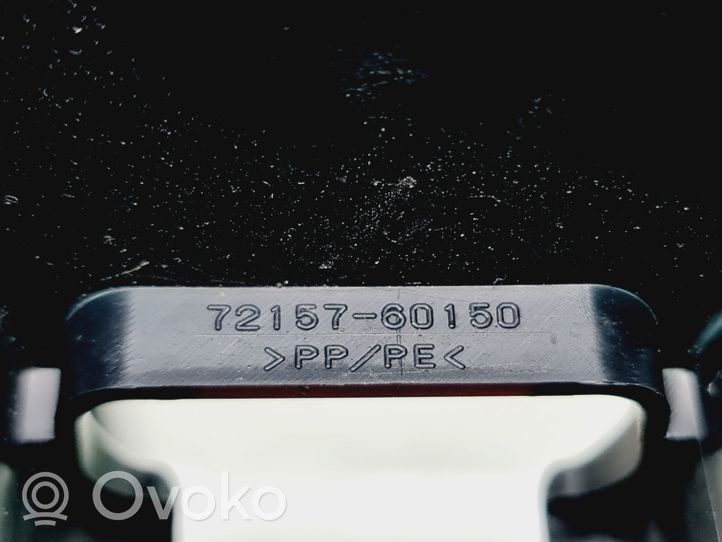 Toyota Land Cruiser (J150) Priekšējā pasažiera sēdekļa sliedītes dekoratīvā apdare 7215760150