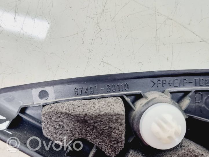 Toyota Land Cruiser (J150) Inne elementy wykończeniowe drzwi przednich 6749160110