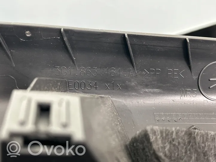 Volkswagen PASSAT B8 Rivestimento vano piedi laterale 3G1863484A