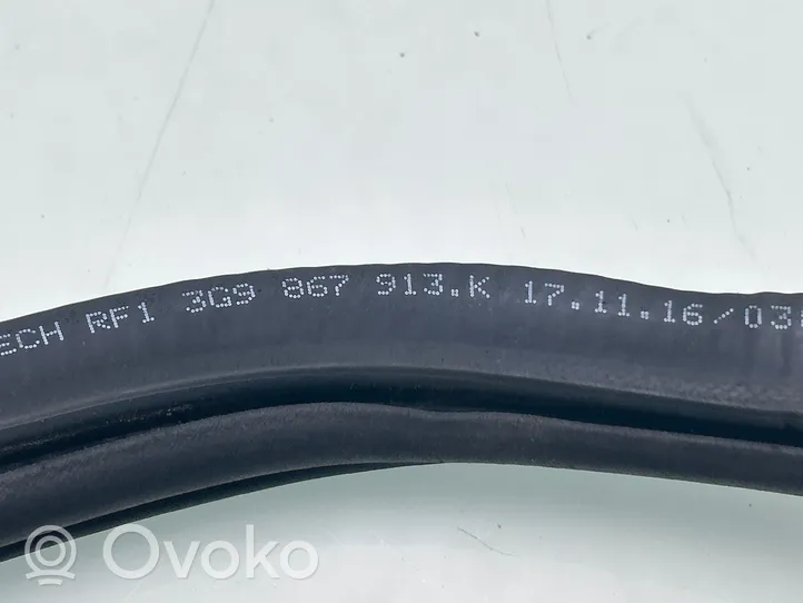 Volkswagen PASSAT B8 Rear door rubber seal (on body) 3G9867913K