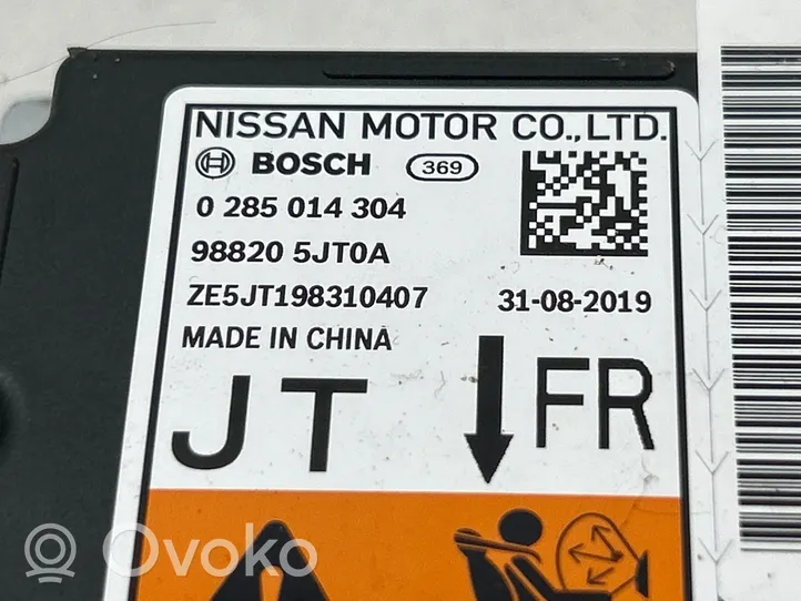 Nissan Navara D23 Turvatyynyn ohjainlaite/moduuli 988205JT0A